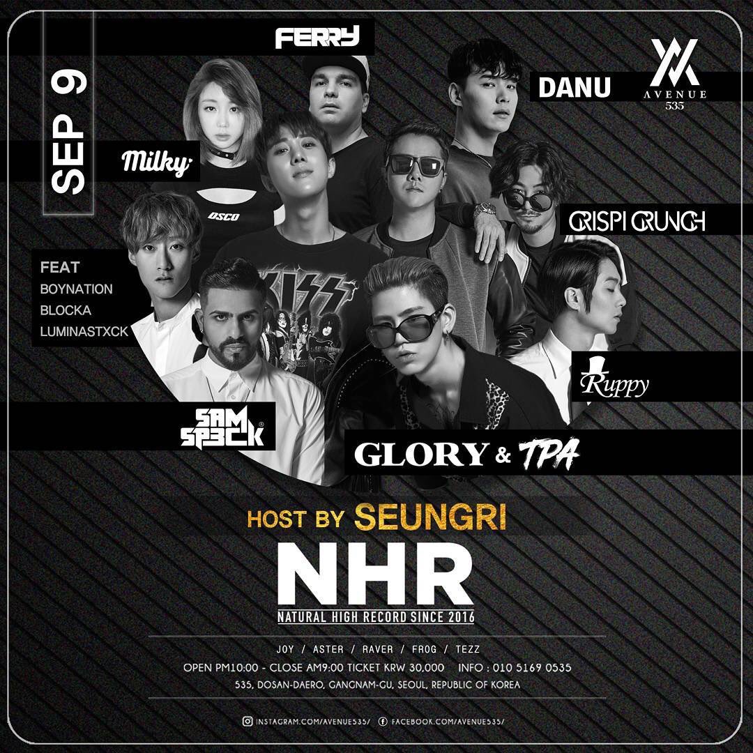 Seungri to host 1st Anniversary Party for NHR in Seoul on Sept 9th, 2017 (2)