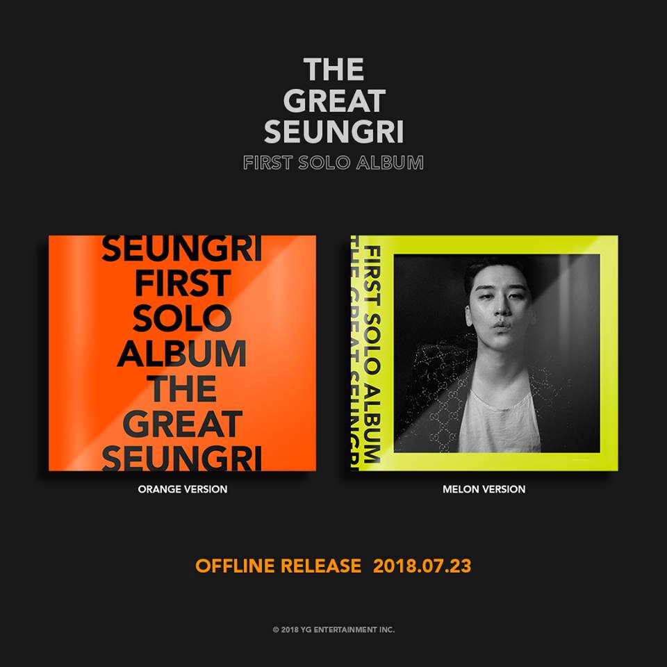 Seungri THE GREAT SEUNGRI Solo Album 2018