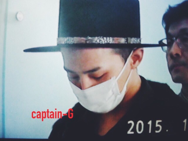 G-Dragon - Incheon Airport - 24jan2015 - Captain G - 03.jpg