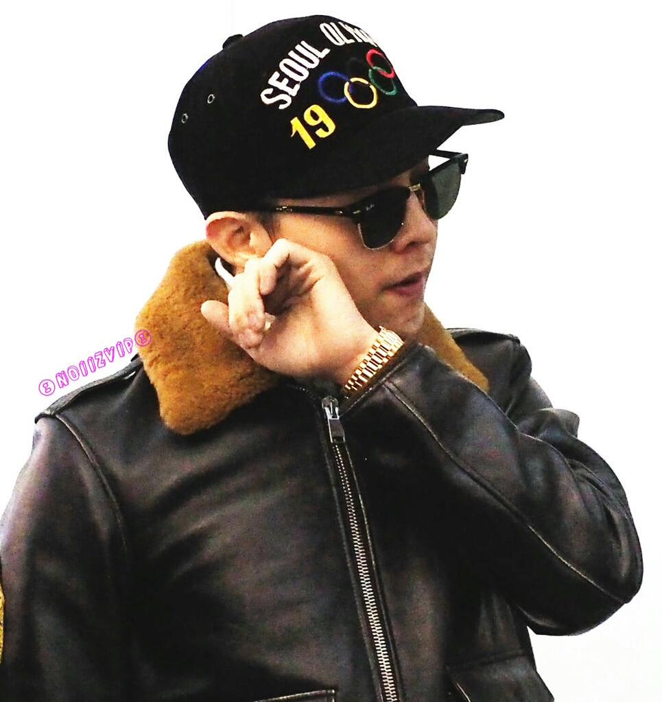 G-Dragon & TOP - Incheon Airport - 30jan2015 - G-Dragon - NoiizVip - 02.jpg