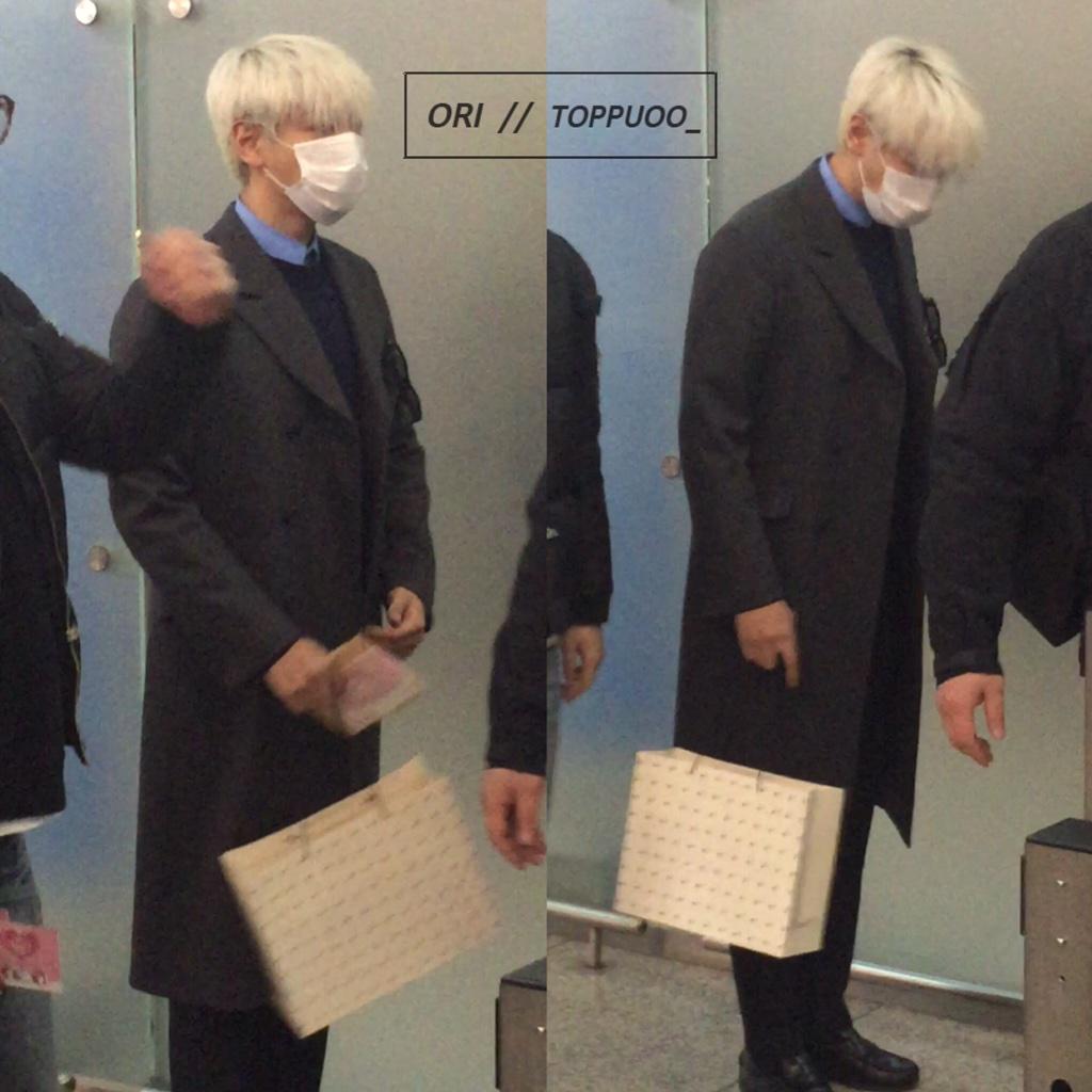 G-Dragon & TOP - Incheon Airport - 30jan2015 - TOP - Toppuoo_ - 01.jpg