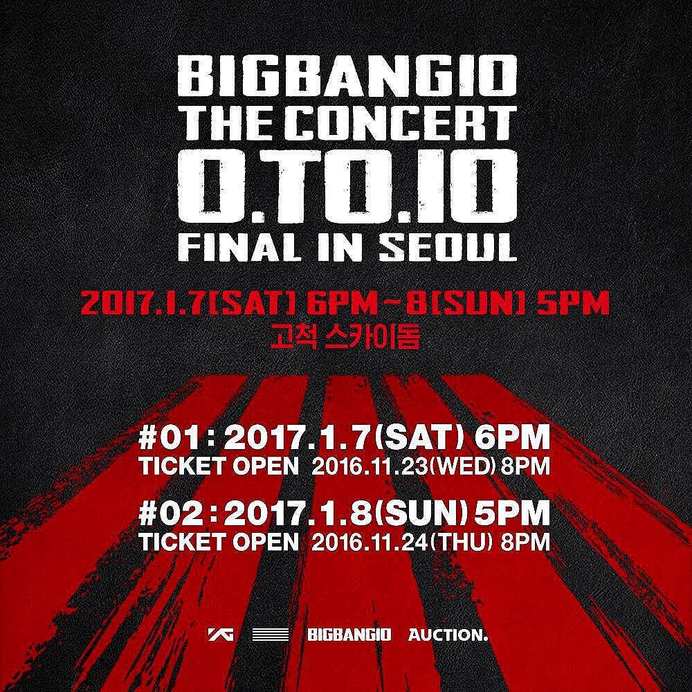 G-Dragon Instagram Nov 8, 2016 2:57pm #BIGBANG #빅뱅 #BIGBANG10 #THECONCERT #0TO10 #BIGBANG10YRS #SINCE2006