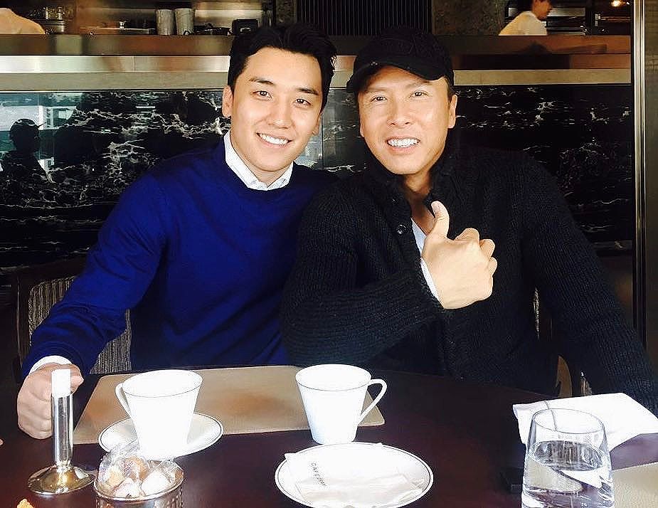 Seungri Instagram Jan 25, 2017 11:26am It was great lunch with @donnieyenofficial #견자단