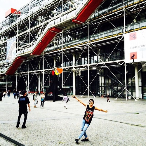 G-Dragon Instagram update 20140629: #centre_pompidou #paris