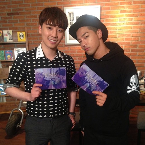 Instagram Update by Taeyang: #naver #starcast with @seungriseyo...